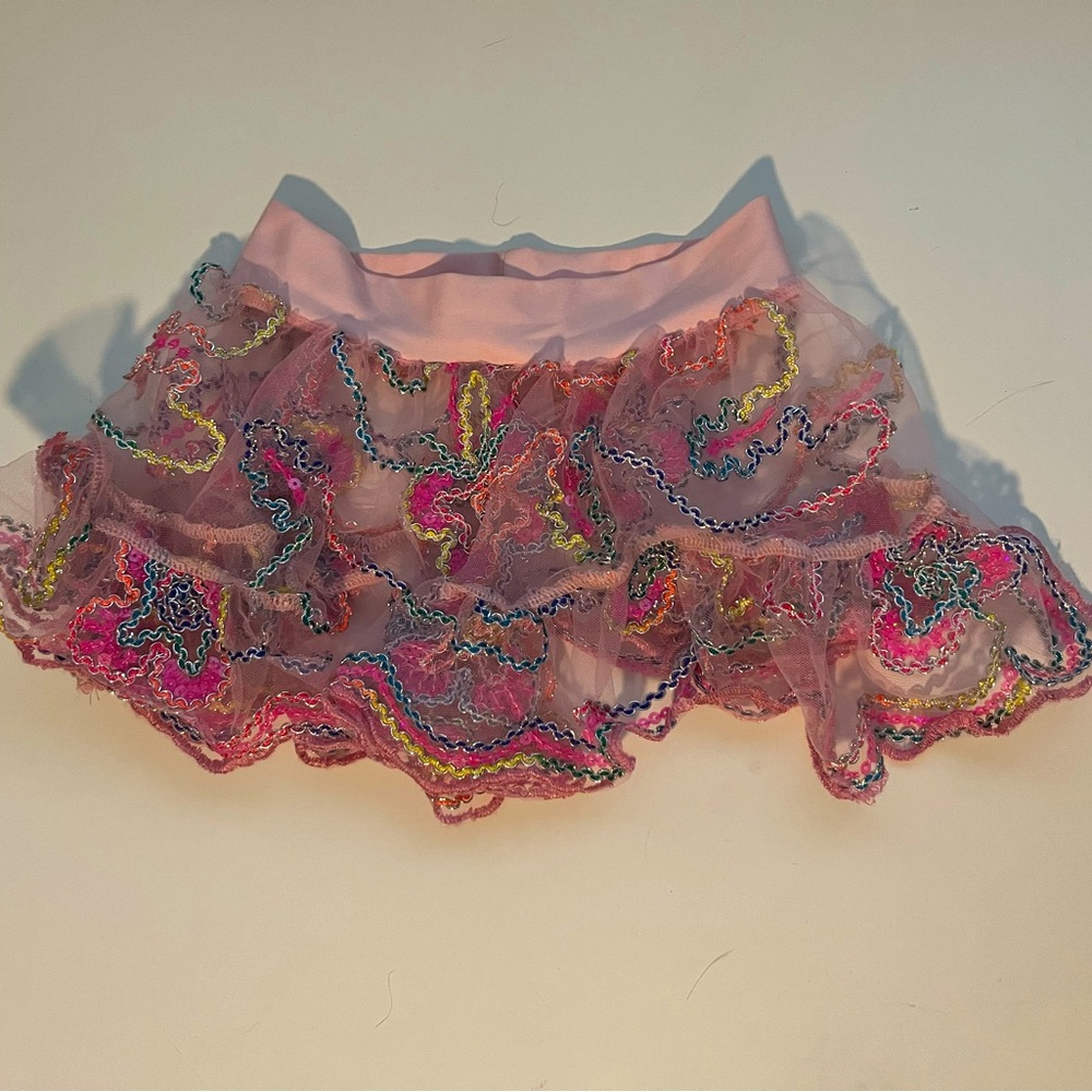 Girls tulle sequins skirt